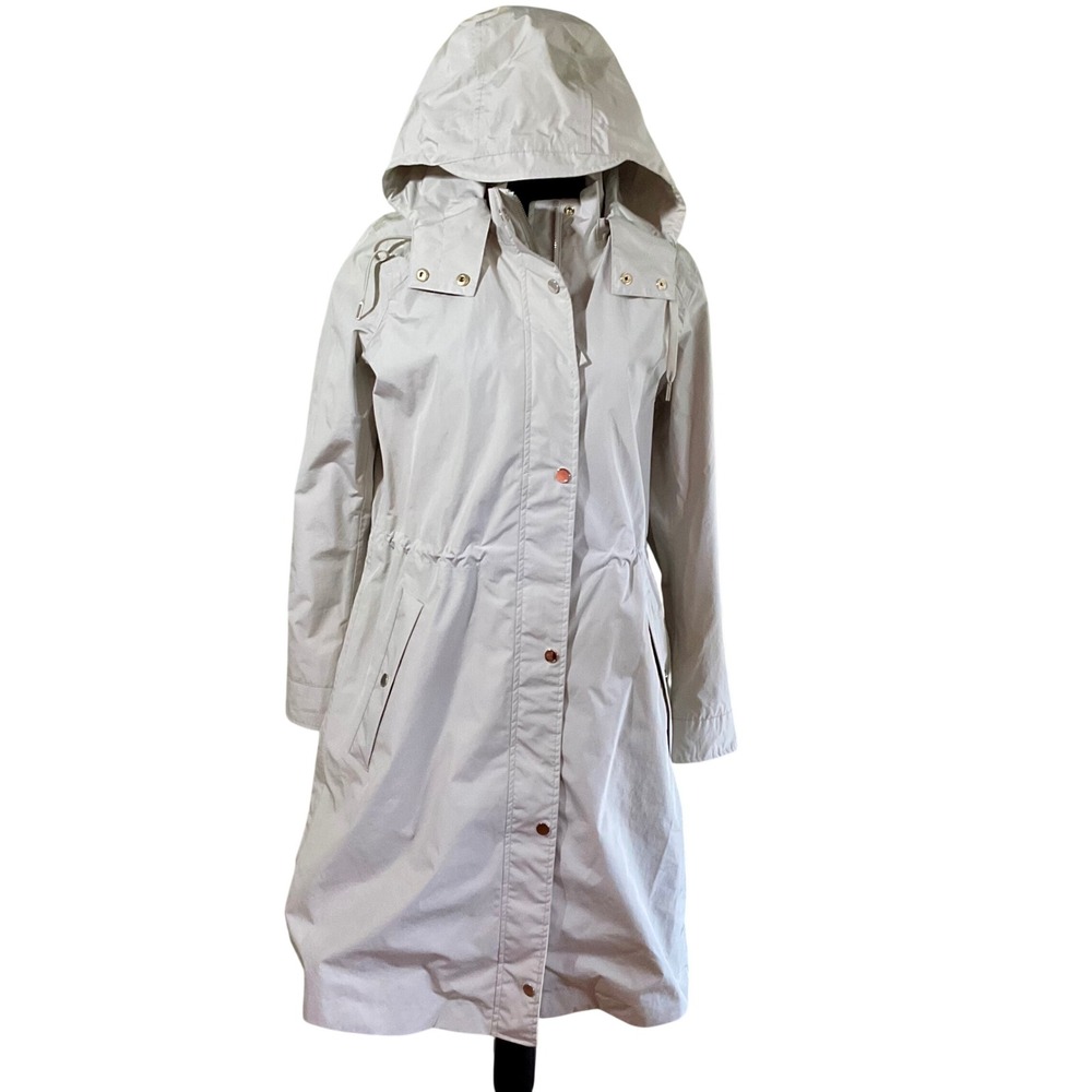 Joules Taunton Waterproof Raincoat Hooded Long Parka Jacket US 6 Right As Rain